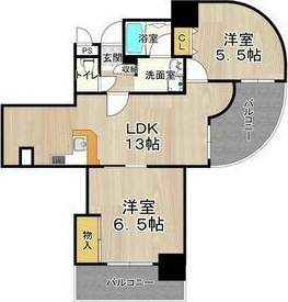 フェルザ住之江公園(旧:住之江フタバビル)の間取り