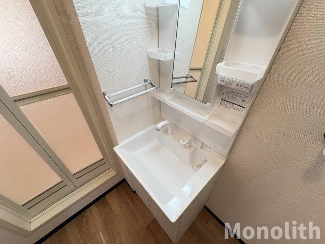 グリーンオアシスG棟の洗面所