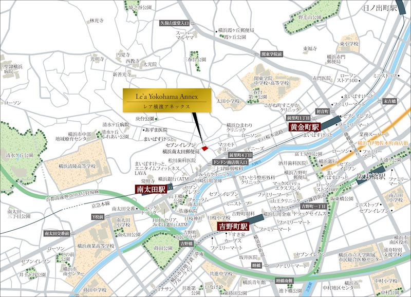 Le'a横濱アネックスの地図