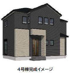 仲介手数料不要　よかタウンBloom菊池郡大津町大字下町3・4期【大津南小・大津中】の外観パース|外観パースです