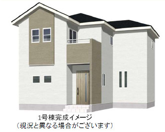 仲介手数料不要　よかタウンBloom菊池郡大津町下町２期【大津南小・大津中】の外観パース|外観パースです