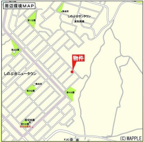 中古戸建　福島市上鳥渡字しのぶ台　鳥川小・信夫中の地図