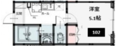 春日部市一ノ割３丁目のアパートの間取り
