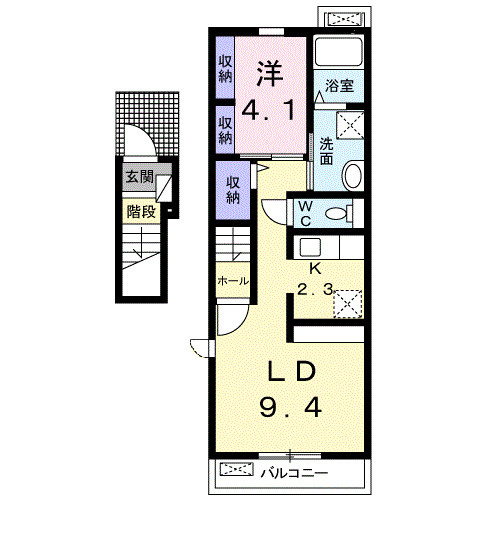 リアン　Ⅰの間取り