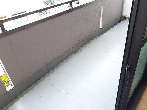 ツインハイツＡのバルコニー