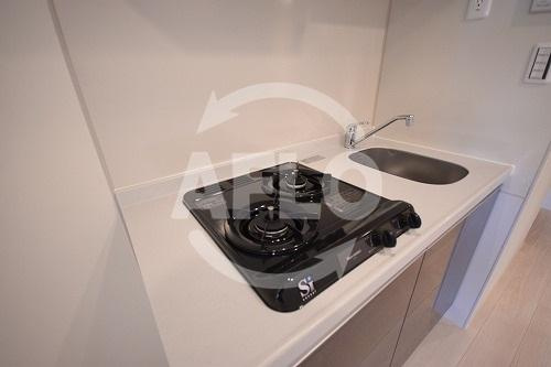 ハビテ靱センターコートのキッチン|ハビテ靭センターコートガス2口コンロシステムキッチン