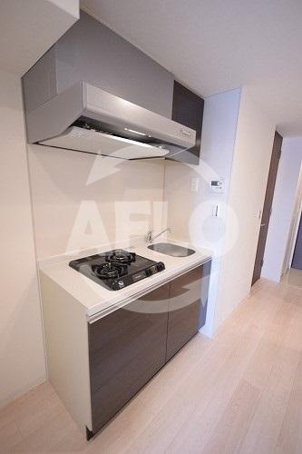 ハビテ靱センターコートのキッチン|ハビテ靭センターコートガス2口コンロシステムキッチン