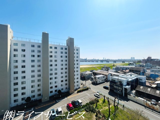 【展望】 | 新北野コーポＢ棟 | バルコニーからの眺望