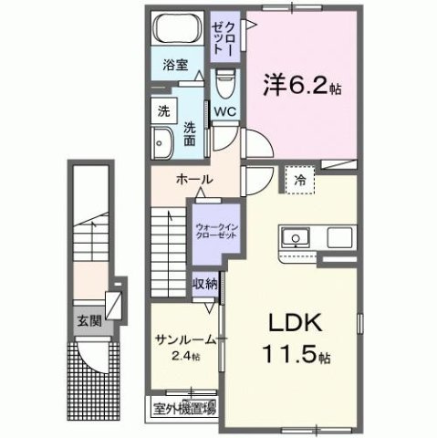 グリーン　フラット　Ｂの間取り