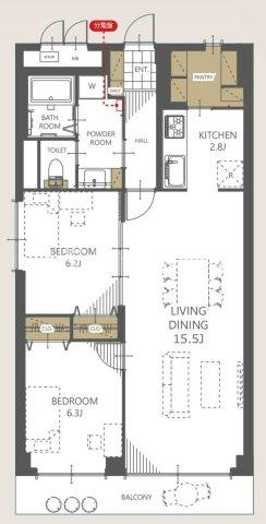 財形第3新大阪ハイツの間取り