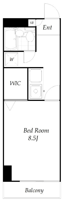 飯能市稲荷町の賃貸マンションの間取り