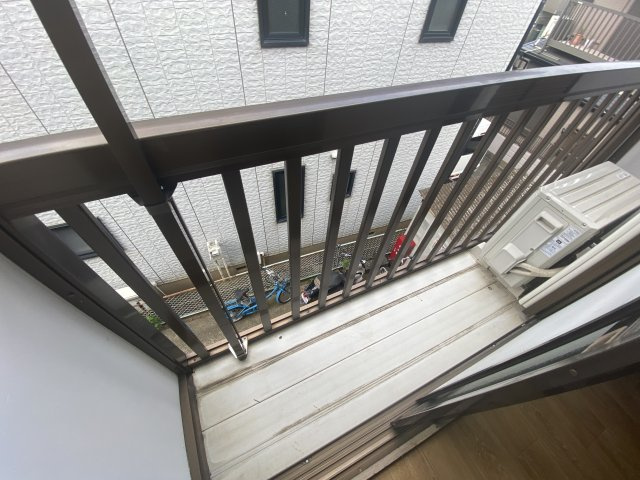 ハイツシバタ１号館のバルコニー