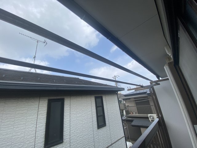 ハイツシバタ１号館のバルコニー