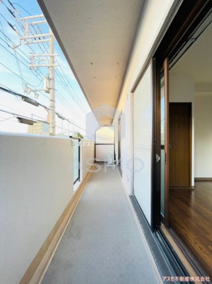 【バルコニー】 | UスギモトⅡ | 同マンション別部屋　参考写真