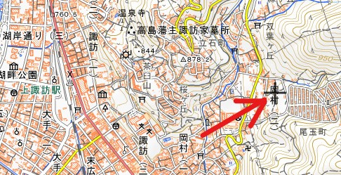 諏訪市　二棟一括アパートの地図