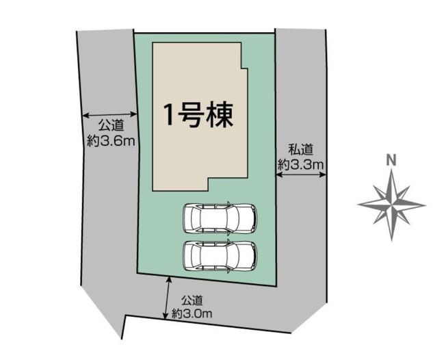 【区画図】 | 高崎市倉賀野町2期　1号棟