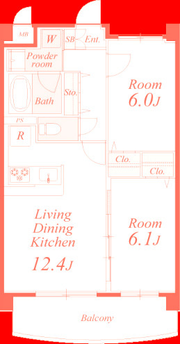 レフィナードの間取り