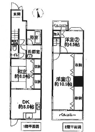 壱分町戸建の間取り