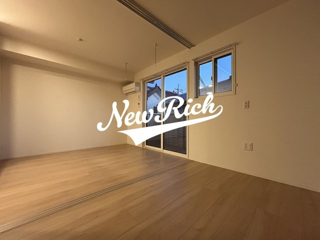 前橋市小相木町のアパートのバルコニー