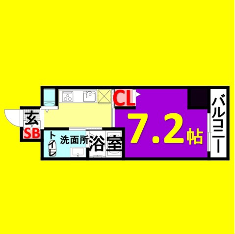 ヴァンデュール名古屋御器所　名古屋市賃貸　仲介手数料無料の間取り