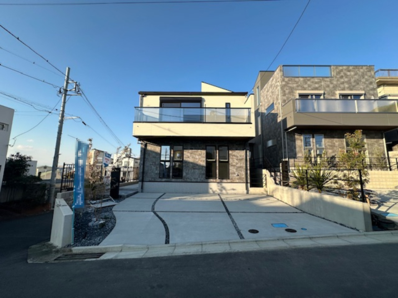 藤沢市片瀬山１丁目　新築戸建　全３棟の外観|現地外観