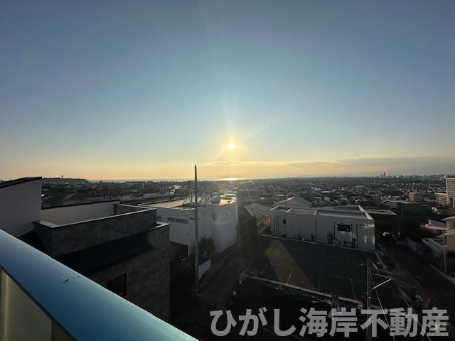 藤沢市片瀬山１丁目　新築戸建　全３棟の展望|ルーフバルコニーからの眺望