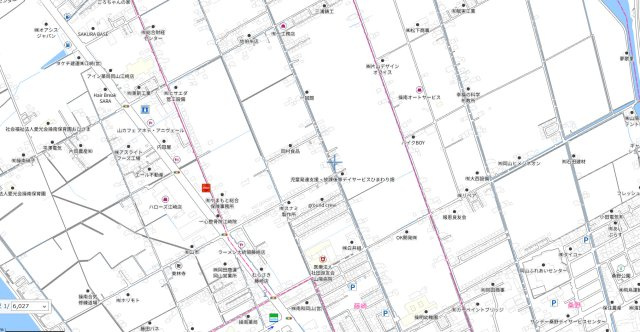 岡山市中区藤崎437-7の地図