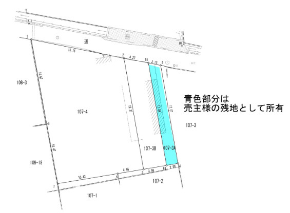 中区倉富　1区画の土地図