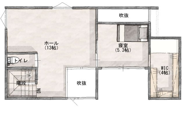 総社市三輪　新築一戸建ての間取り