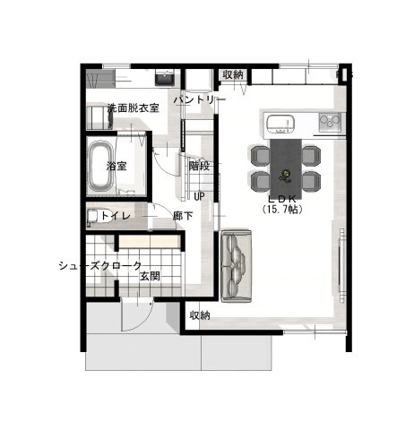 倉敷市福島　1区画の土地図