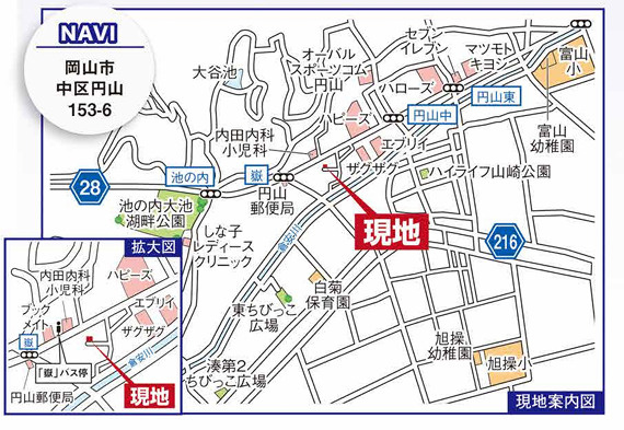 中区円山　建売住宅の地図