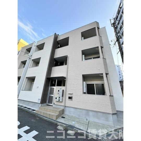大阪市東淀川区東中島２丁目のアパートの外観
