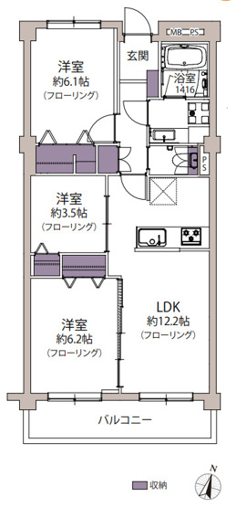 【間取り】 | イトーピア大橋マンション | リフォーム済みで気持ちよく新生活を始められます。ペットOKなのでお探しの方におススメです