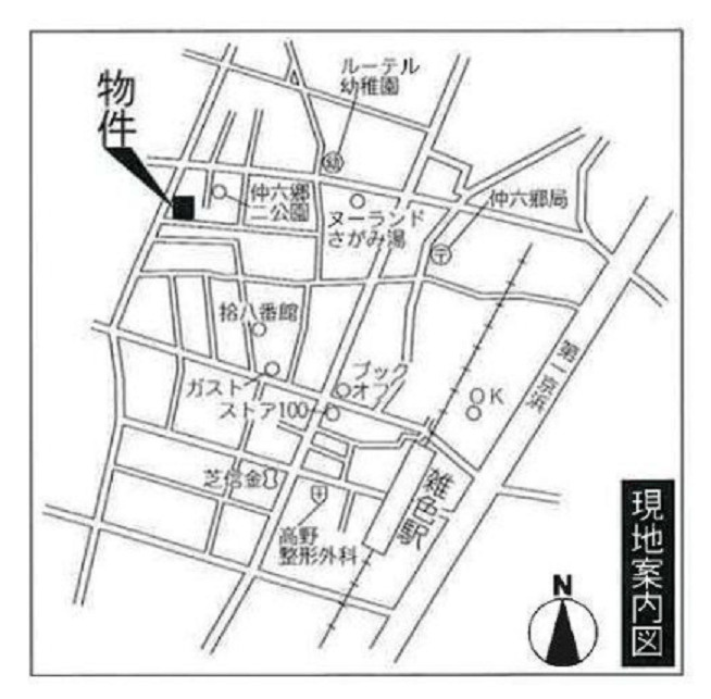 リバーレ蒲田仲六郷の地図