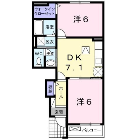 ブローテ　Ｍ・Ｙの間取り
