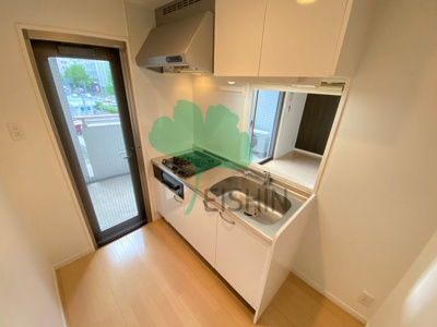 【キッチン】 | リアンシエルブルー東比恵2(小型犬飼育可能！追炊付きデザイナーズ物件) | シンプルな清潔感のあるキッチンです！