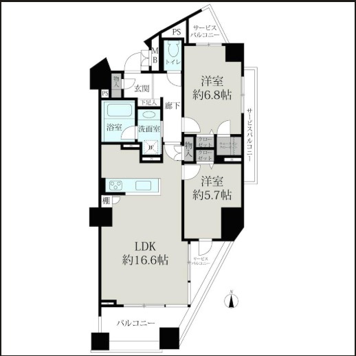 ★仲介手数料無料★TAKADANOBABA DUPLEXⅡ（新規リノベーション済み　南向きバルコニー）