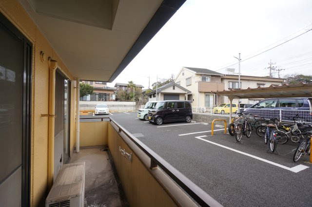 グリーンビラのバルコニー|初期費用ご相談ください！