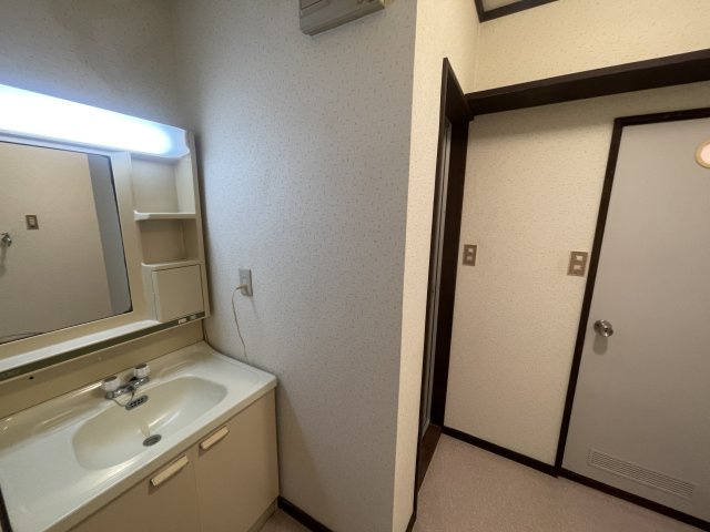 長岡市堀金３丁目のアパートの洗面所