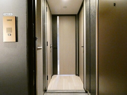 ライオンズミレス蔵前の玄関|内装工事前写真