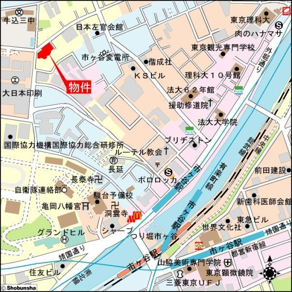 グランマルジュ市ヶ谷の地図