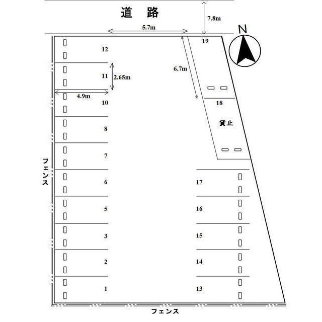 八代大野駐車場の間取り