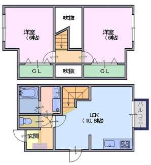 【間取り】 | エトワール（田部町）