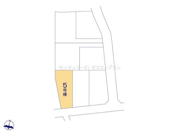伊勢崎市東小保方町第2 5号棟の区画図|区画図