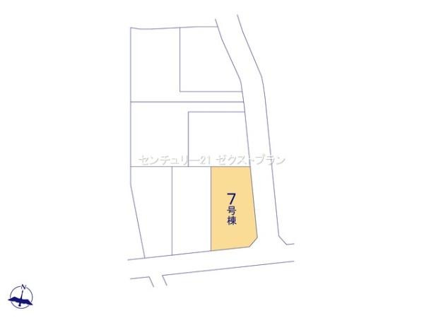 伊勢崎市東小保方町第2 7号棟の区画図|区画図
