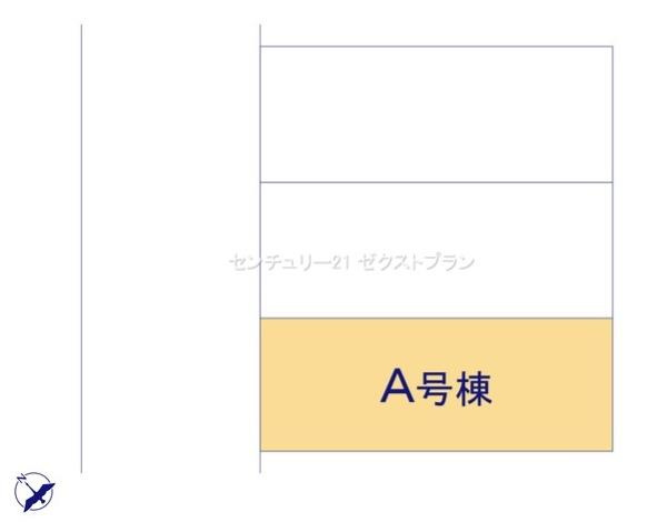 前橋市広瀬町A号棟の区画図|区画図