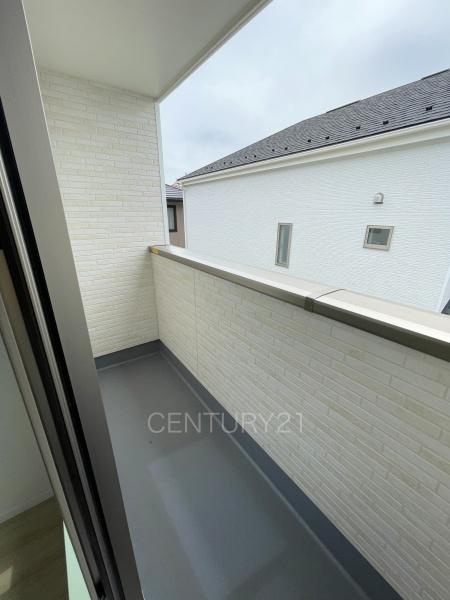 前橋市広瀬町B号棟のバルコニー|独立バルコニーが２ヶ所あります。