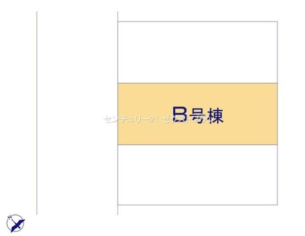 前橋市広瀬町B号棟の区画図|区画図