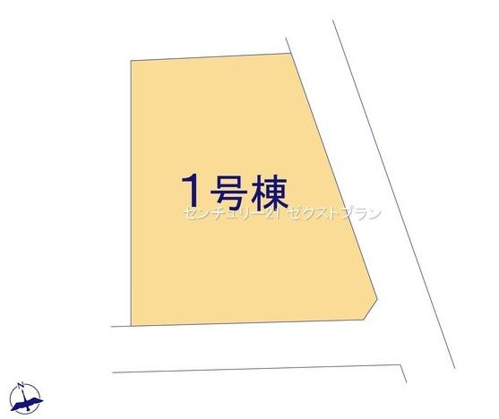 第6前橋鼻毛石 1号棟の区画図|区画図