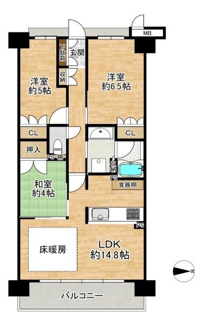 【間取り】 | メイツ四条畷駅前
